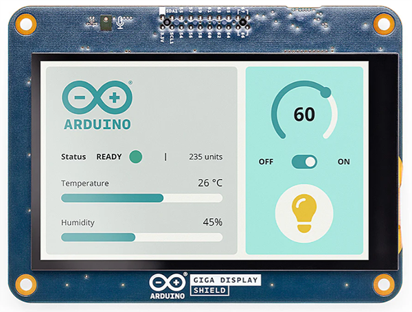 Mechanical Drawing - Arduino Giga Display Shield Bundle